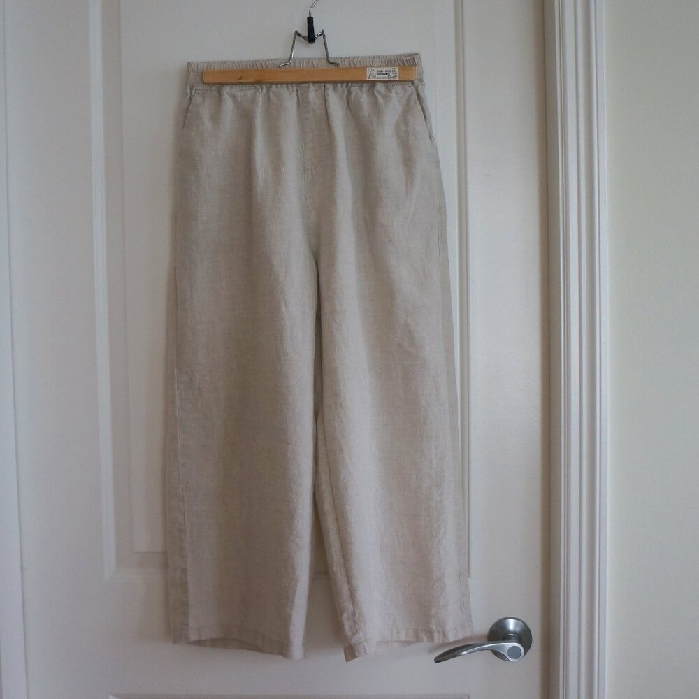 100% linen palazzo pants